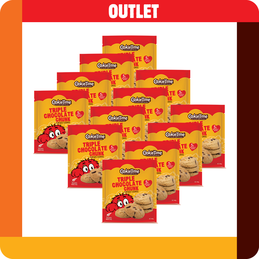 【OUTLET】<br/>トリプルチョコレートクッキーパック12袋